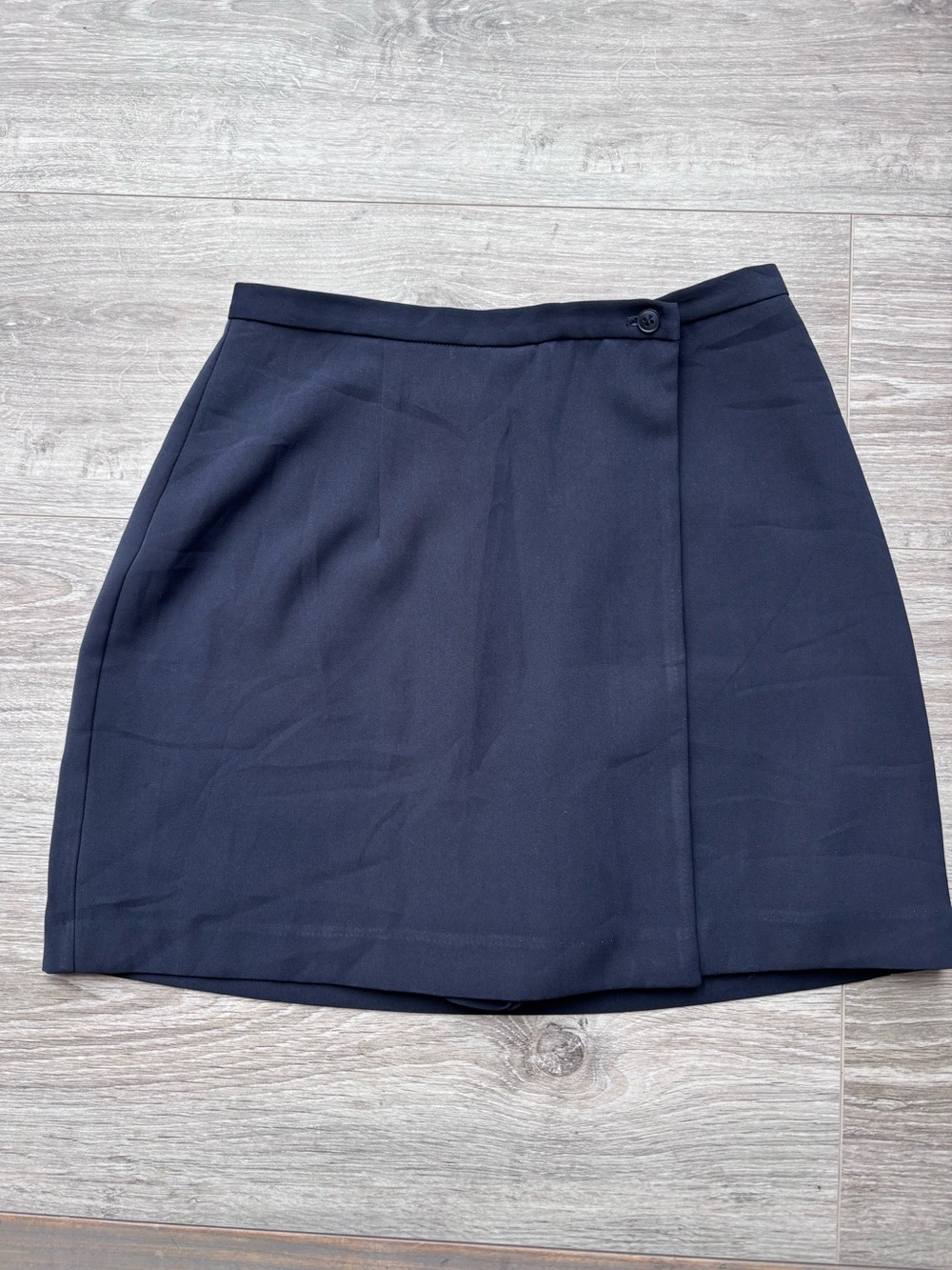 Vintage Classic Jacob Fitted Dark Navy Wrap-Style Mini Skort- Size 3/4